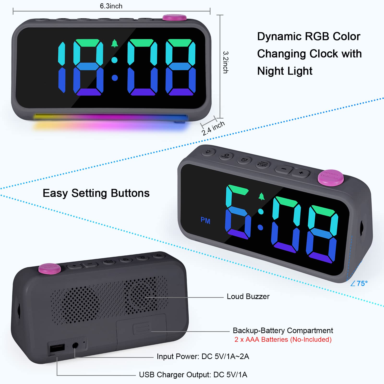 Dynamic RGB Color Changing Display Atmosphere Light - TX5 - Image 5